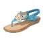 Charming Summer White Beach Flat Womens Shoes 2020 Rhinestone Pearl Butterfly Open / Peep Toe Sandals