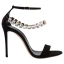 Sexy Rouge Cocktail Sandales Femme 2020 Faux Diamant Bride Cheville 10 cm Talons Aiguilles Peep Toes / Bout Ouvert Sandales