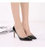 Chic / Beautiful Black Rivet Office OL Leather Pumps 2020 10 cm Stiletto Heels Pointed Toe Pumps
