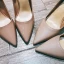 Eenvoudige Mooie / Prachtige Nude Kantoor OL Pumps 2020 Leer 10 cm Naaldhakken / Stiletto Spitse Neus Pumps