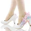 Chic / Beautiful White Wedding Shoes 2018 Leather Butterfly Rhinestone 14 cm Stiletto Heels Round Toe Wedding Pumps