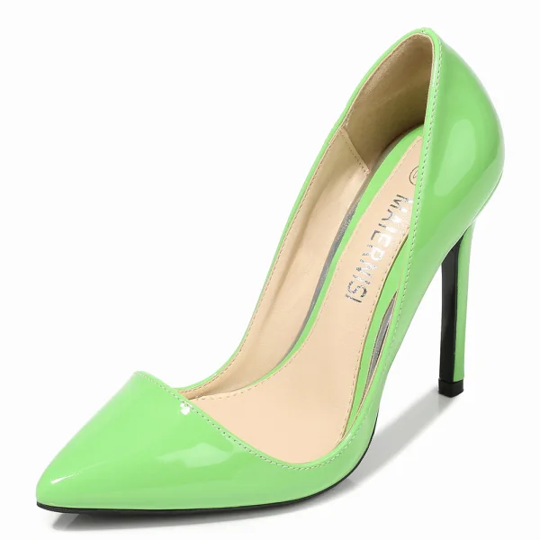 Mooie / Prachtige Zilveren Kantoor OL Pumps 2020 Lakleer 11 cm Naaldhakken / Stiletto Spitse Neus Pumps