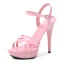 Chic / Belle Noire Club de carnaval Sandales Femme 2020 Bride Cheville 13 cm Talons Aiguilles Peep Toes / Bout Ouvert À Bout Pointu Sandales
