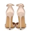 Schöne Schwarz Büro OL Satin Sandalen Damen 2020 Knöchelriemen 12 cm Stilettos Spitzschuh Sandaletten