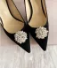 Eleganta Mocka Pärla Hall Pumps 2020 10 cm Stilettklackar Spetsiga Pumps