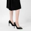 Chic / Beautiful Black Office OL Rhinestone Pumps 2020 Leather 10 cm Stiletto Heels Pointed Toe Pumps