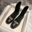 Chic / Beautiful Black Street Wear Ankle Knitting Flat Womens Boots 2020 Leather Round Toe Boots