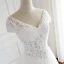 Chic / Beautiful Red Prom Dresses 2018 A-Line / Princess Crystal Beading Appliques Off-The-Shoulder Backless Short Sleeve Floor-Length / Long Formal Dresses