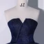 Elegant Gradient-Color Ocean Blue Prom Dresses 2022 Ball Gown Strapless Sleeveless Backless Floor-Length / Long Formal Dresses