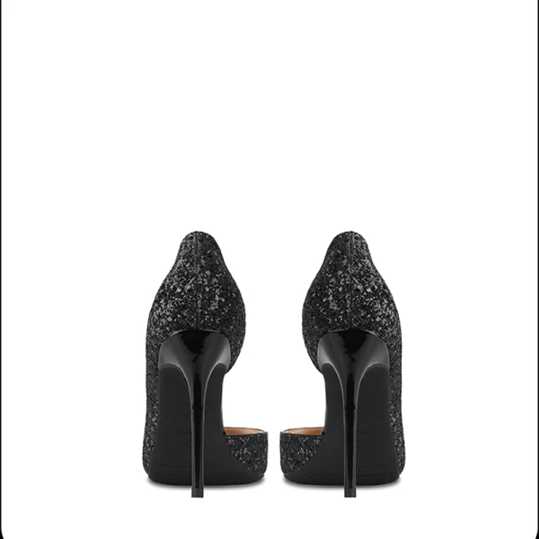 Scintillantes Argenté Soirée Paillettes Chaussures Femmes 2020 10 cm Talons Aiguilles À Bout Pointu Talons