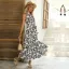 Chic / Beautiful Summer Black Floral Street Wear Maxi Dresses 2021 High Neck Sleeveless Women Dresses