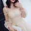 Charming Champagne Summer Prom Dresses 2018 Empire Spaghetti Straps Off-The-Shoulder Long Sleeve Chapel Train Ruffle Backless Formal Dresses