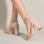 Chic / Beautiful Black Street Wear Summer Womens Sandals 2021 Ankle Strap 10 cm Thick Heels Open / Peep Toe Womens Sandals High Heels