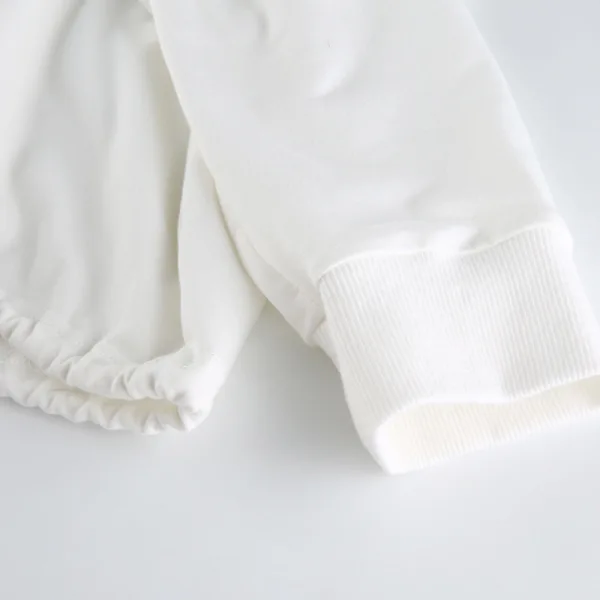 Fashion Fall Winter Street Wear White Solid Color Hooded Sweatshirts 2021 V-Neck Long Sleeve Loose Women Tops