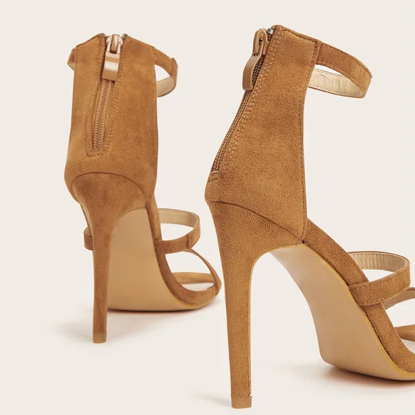 Chic / Beautiful Red Street Wear Womens Sandals 2021 Ankle Strap 11 cm Stiletto Heels Open / Peep Toe Sandals High Heels