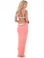 Simple Noire Plage Robes longues 2018 Sans Manches Dos Nu Longue Vêtements Femme