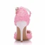 Charming Ivory Wedding Shoes 2018 Lace Rhinestone Pearl Ankle Strap 9 cm Stiletto Heels Wedding