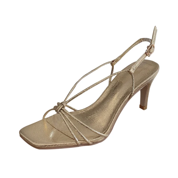 Sexy Noire Cocktail Sandales Femme 2021 7 cm Talons Aiguilles Peep Toes / Bout Ouvert Sandales Talons Hauts