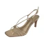 Sexy Noire Cocktail Sandales Femme 2021 7 cm Talons Aiguilles Peep Toes / Bout Ouvert Sandales Talons Hauts