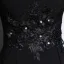 Vintage / Retro Black Rhinestone Lace Flower Prom Dresses 2023 A-Line / Princess High Neck 1/2 Sleeves Floor-Length / Long Prom Formal Dresses