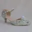 Amazing / Unique Silver Wedding Shoes 2018 Buckle Crystal Rhinestone 5 cm Stiletto Heels Pointed Toe Wedding High Heels