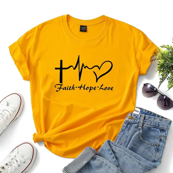 Casual Summer Loose Letter Graphic White T-Shirts 2021 Cotton Scoop Neck Short Sleeve Women's Tops T-shirt