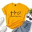 Casual Summer Loose Letter Graphic White T-Shirts 2021 Cotton Scoop Neck Short Sleeve Women's Tops T-shirt