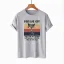 Fashion Summer Street Wear Loose White Cartoon Animal Print Letter Graphic T-Shirts 2021 Cotton Scoop Neck Short Sleeve Women's Tops T-shirt