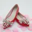 Mote Hvit Casual Damesko 2018 Perle Rhinestone Spisse Flate