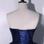 Elegant Gradient-Color Ocean Blue Prom Dresses 2022 Ball Gown Strapless Sleeveless Backless Floor-Length / Long Formal Dresses