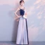 Modern / Fashion White Evening Dresses  2018 A-Line / Princess Charmeuse V-Neck Backless Evening Party Formal Dresses