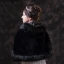Classy Glamorous Black shawl 2020 Suede Polyester Shawls High Neck Bridal Wedding Prom Winter Accessories