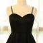 Modest / Simple Black Plus Size Prom Dresses 2018 A-Line / Princess Short Sleeve Crossed Straps Tulle U-Neck Printing Evening Party Evening Dresses