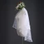 Classic Elegant White Wedding Veils 2020 Short Tulle Lace Appliques Wedding Accessories