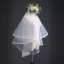 Classic Elegant White Wedding Veils 2020 Short Tulle Lace Appliques Wedding Accessories