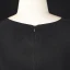 Classic Elegant Black Plus Size Evening Dresses  2021 A-Line / Princess V-Neck 1/2 Sleeves Satin Buckle Pearl Solid Color Evening Party Short Formal Dresses