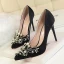 Fine Hvit Aften 2018 Ball Beading Krystall Høyhælte 10 cm Pumps Damesko