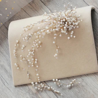 Luxe Beige Accessoire Cheveux 2019 Métal Perle Faux Diamant Mariage Accessorize