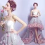 Chic / Belle Ivoire Robe De Cocktail 2017 Princesse Tulle Bustier Appliques Bride Cheville Cocktail Robe De Ceremonie