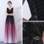 Modern / Fashion Multi-Colors Floor-Length / Long Evening Dresses  2018 A-Line / Princess V-Neck Tulle Backless Beading Sequins Evening Party Formal Dresses