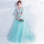 Chic / Beautiful Sky Blue Prom Dresses 2017 A-Line / Princess V-Neck Tulle Appliques Backless Beading Prom Formal Dresses