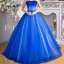 Modern / Fashion Burgundy Evening Dresses  2017 A-Line / Princess Tulle Backless Beading Handmade  Evening Party Prom Formal Dresses