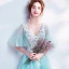 Chic / Beautiful Sky Blue Prom Dresses 2017 A-Line / Princess V-Neck Tulle Appliques Backless Beading Prom Formal Dresses