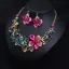 Fint Grön Rhinestone Afton Bal Örhängen Halsband Tillbehör 2023 Legering