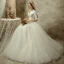 Audrey Hepburn Style Ivory Wedding Dresses 2019 A-Line / Princess V-Neck 1/2 Sleeves Backless Floor-Length / Long Ruffle