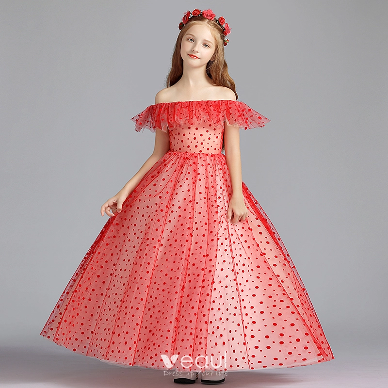 Off The Shoulder Tulle Wedding Dresses, Wedding Party Dresses 2019