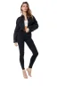 Fashion Women Black Denim Coats & Jackets 2021 Cotton Lapel  Long Sleeve Street Wear Fall Winter Tops