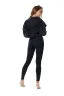 Fashion Women Black Denim Coats & Jackets 2021 Cotton Lapel  Long Sleeve Street Wear Fall Winter Tops