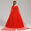 Chinese style Red Flower Girl Dresses 2019 A-Line / Princess Scoop Neck Sleeveless Sash Appliques Lace Pearl Watteau Train Ruffle Wedding Party Dresses