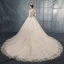 Best Ivory Wedding Dresses 2019 A-Line / Princess Off-The-Shoulder 1/2 Sleeves Backless Appliques Lace Chapel Train Ruffle